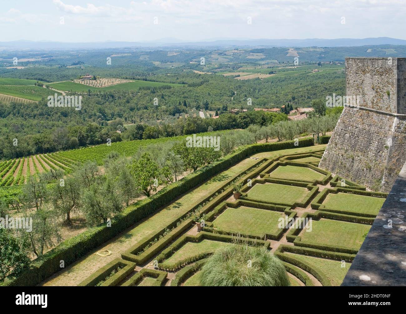 winemaking, tuscany, wine-growing region, castello di brolio, tuscanies, wine-growing regions Stock Photo