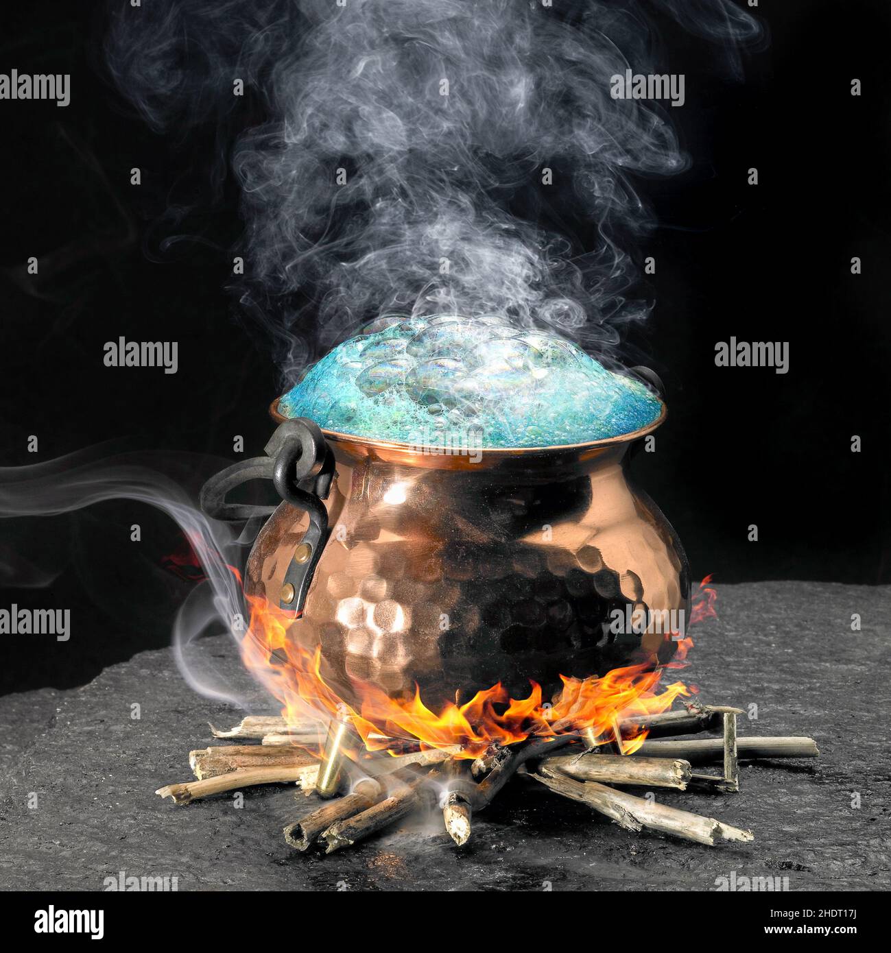 magic potion, cauldron Stock Photo Alamy