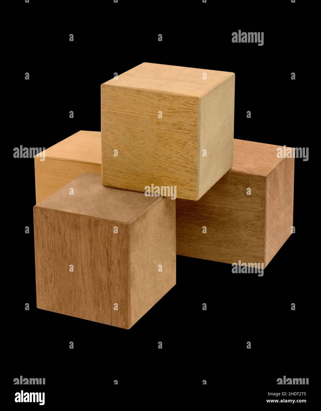 wood cube, wood cubes Stock Photo Alamy
