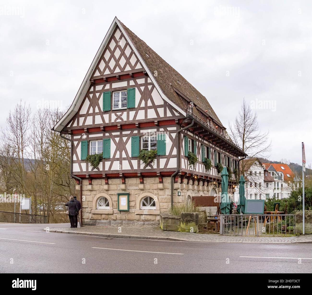 timbered, half-timbered, timbereds Stock Photo