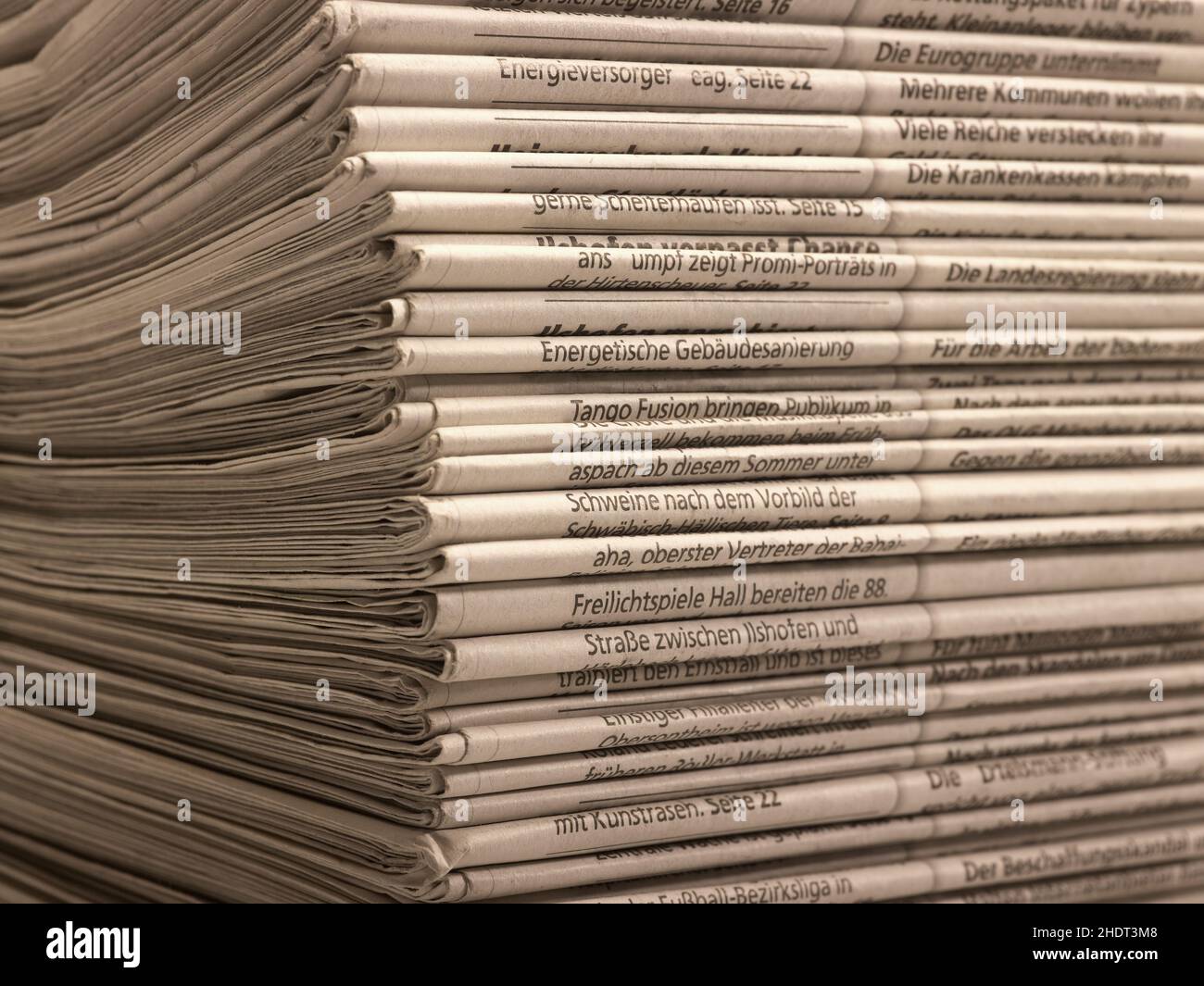 newspaper, stack of newspaper, newspapers, stack of newspapers Stock