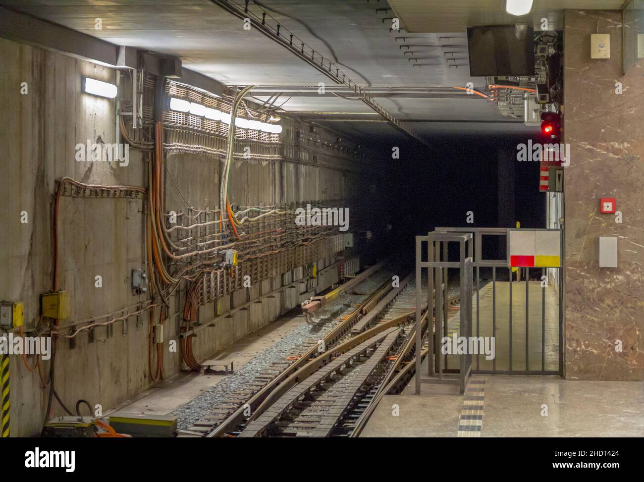 subway tunnel Stock Photo