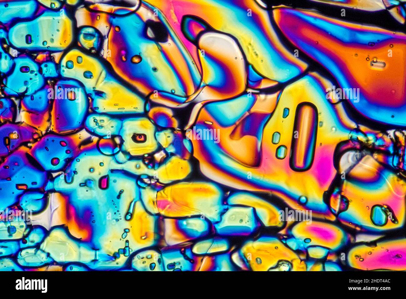 abstract, iridescent, magnification, psychedelic, microcrystal, abstraction, abstracts, iridescents, magnified, psychedelics Stock Photo