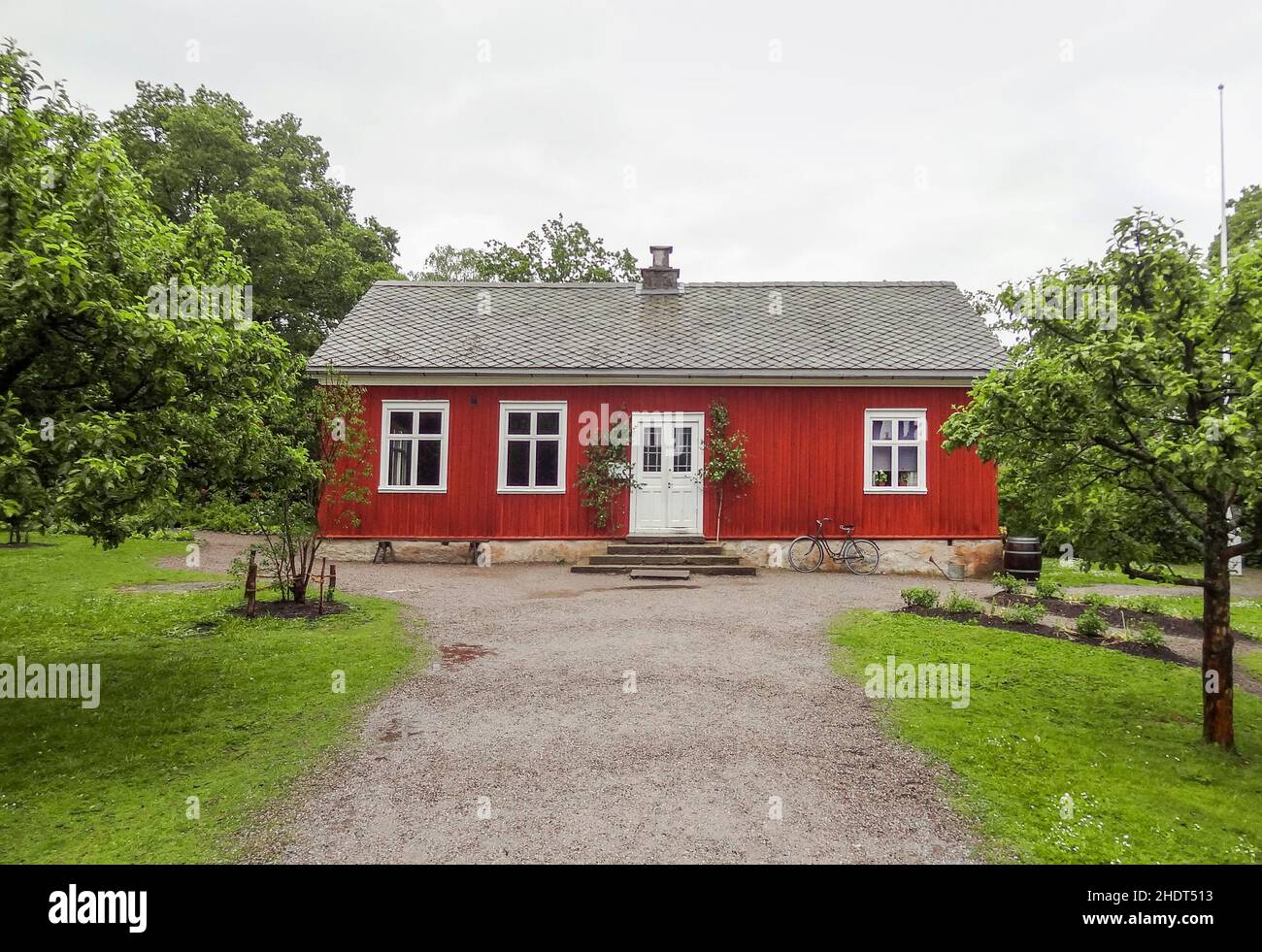 wooden house, sweden, wooden houses, swedens Stock Photo