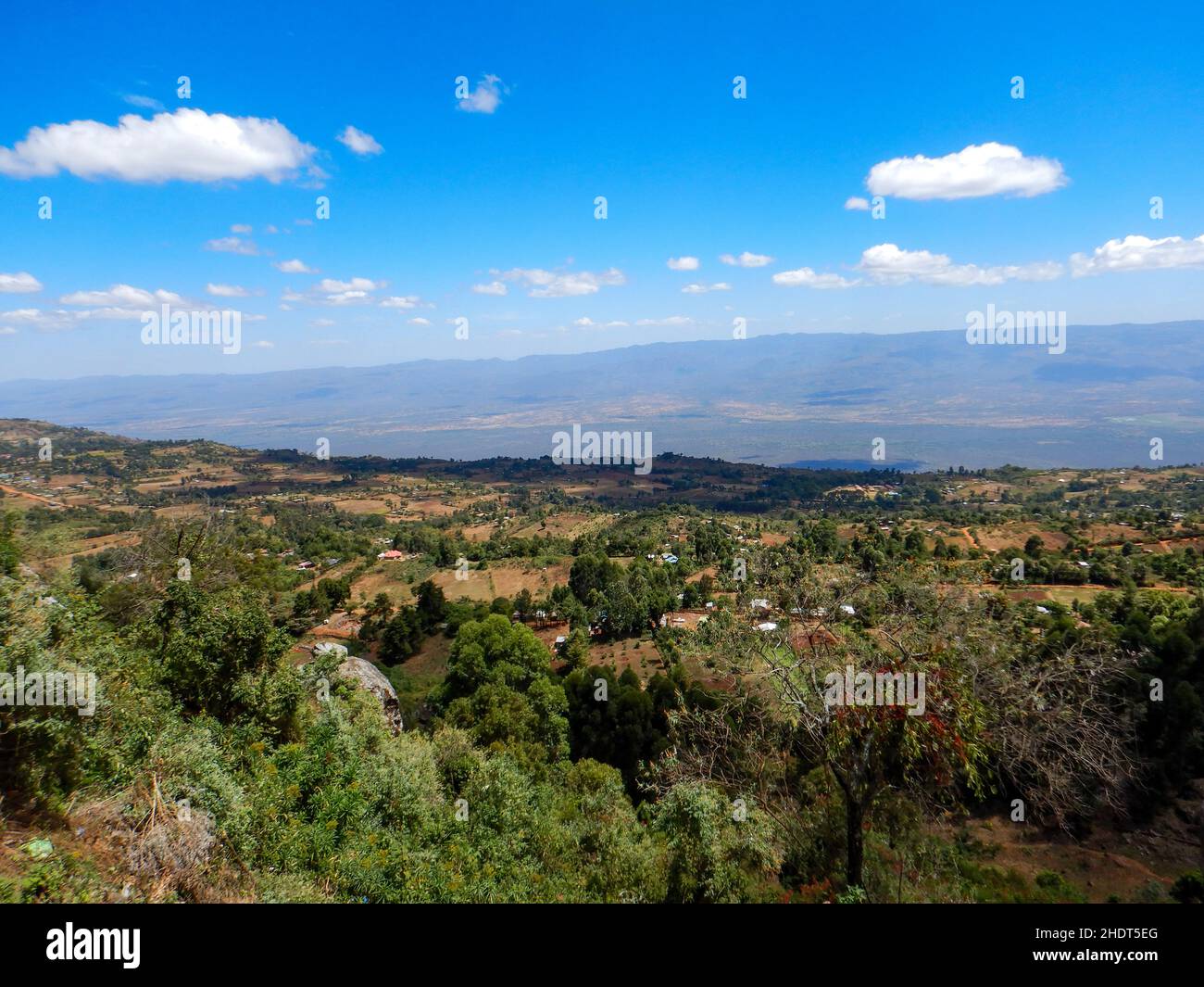 Iten Rift Valley Scenic aerial view of hills and valleys in Iten Township, Kenya Stock ...