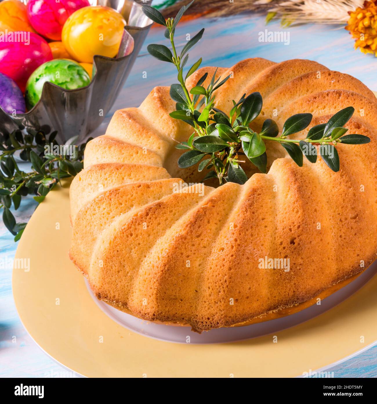 easter, cake, ring cake, easters, cakes Stock Photo