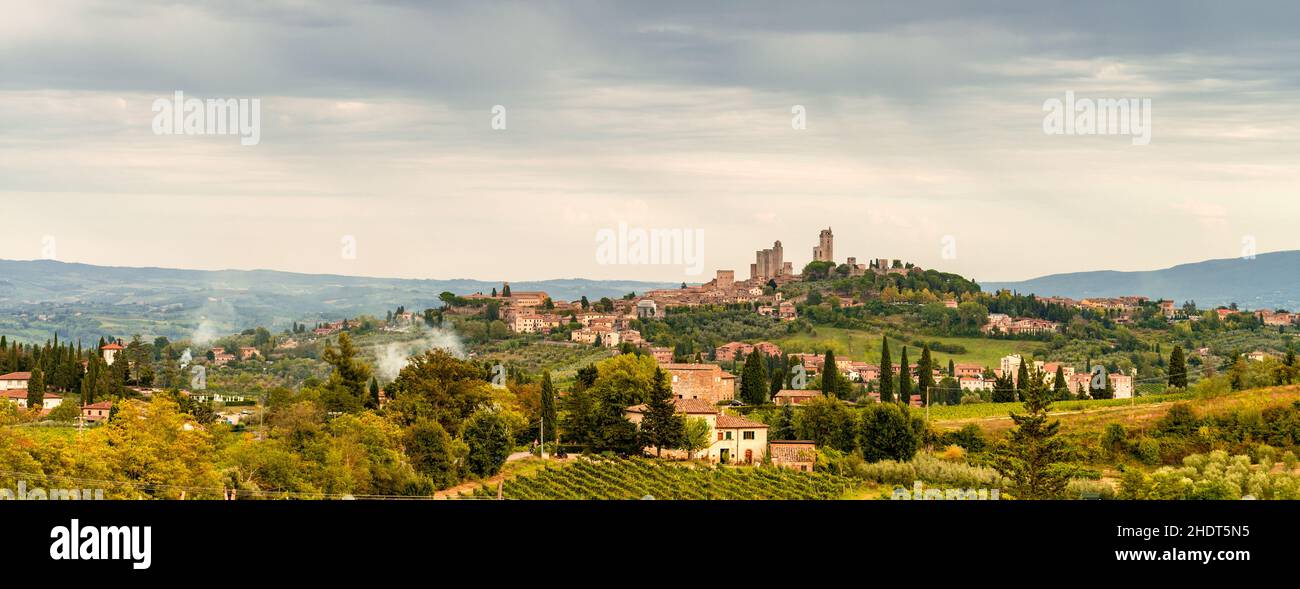 old town, tuscany, san gimignano, old towns, tuscanies, san gimignanos Stock Photo