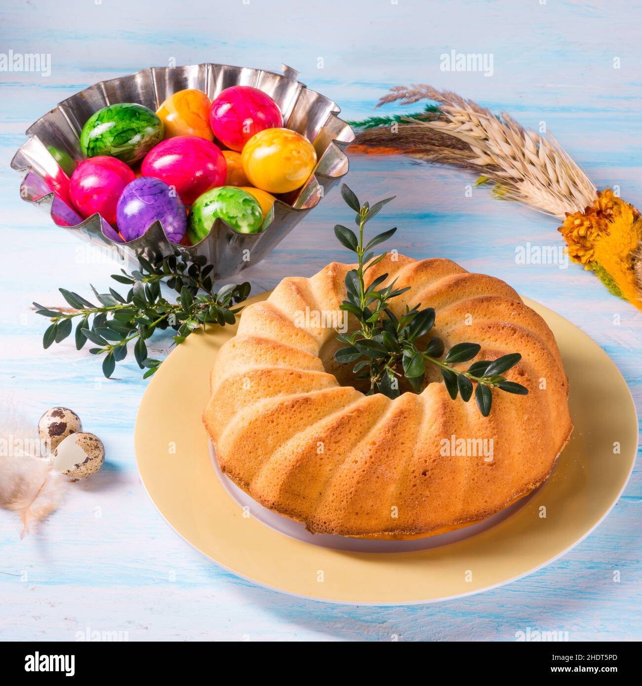 cake, ring cake, cakes Stock Photo
