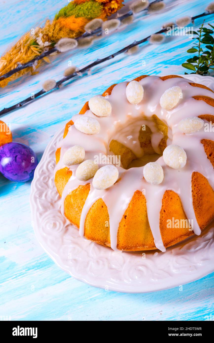 cake, frosting, ring cake, cakes Stock Photo