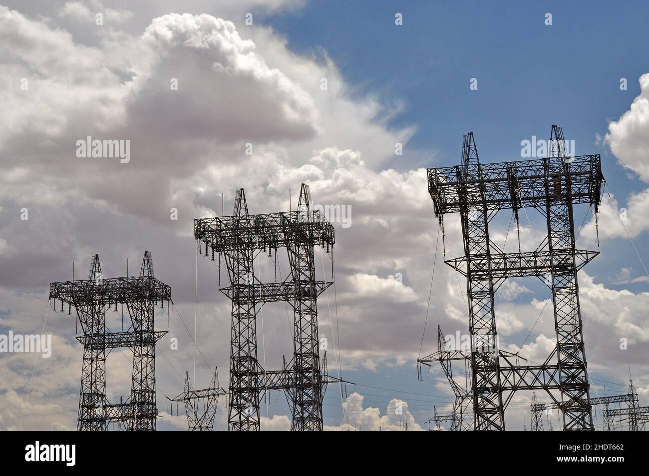 electrical tower, hv, mast, electrical towers, masts Stock Photo