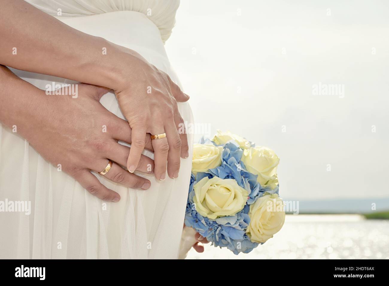 wedding, marriage, pregnant, weddings, marriages, pregnants Stock Photo