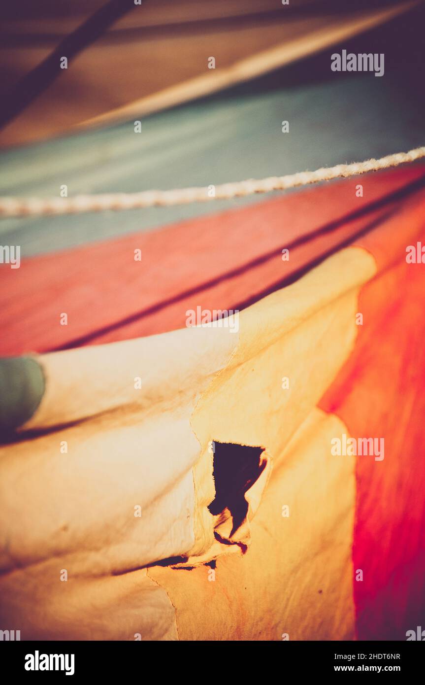 multi colored, textile, tent, multi coloreds, fabric, fabrics, textiles, camping, tents Stock Photo