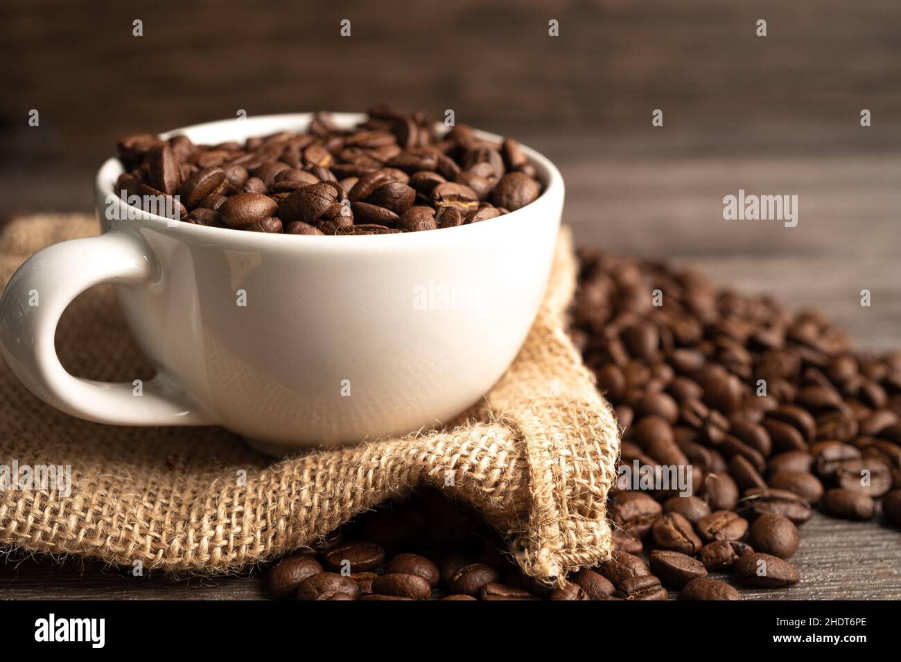 Coffee bean in cup, import export trade commerce Stock Photo Alamy