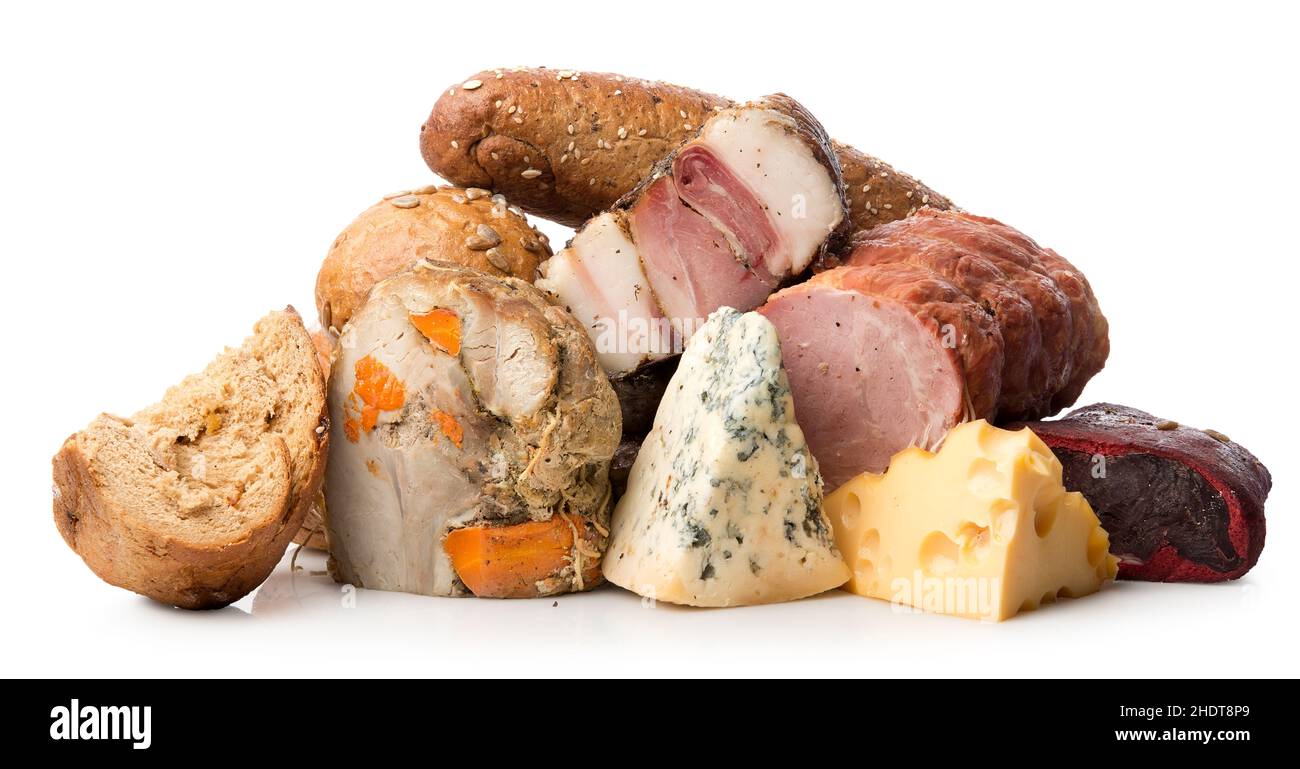 delicacy, cheese, appetizer, Pastirma, gourmets, cheeses, appetizers Stock Photo