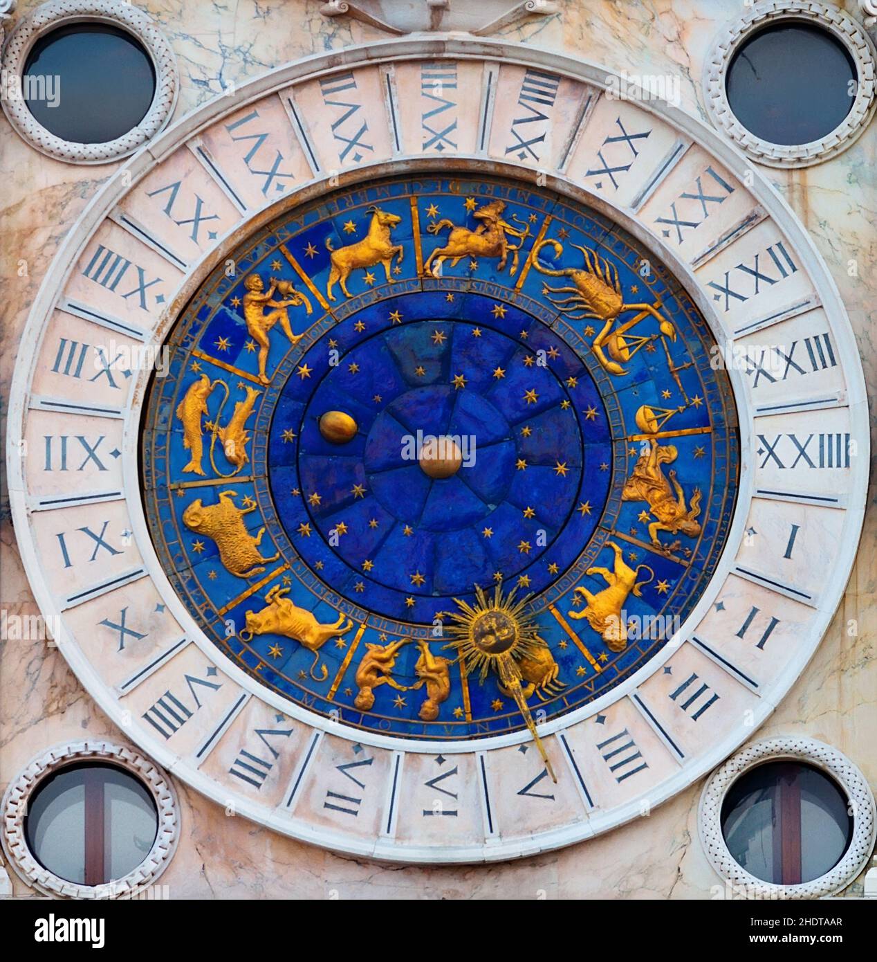 astronomical clock, torre dell'orologio, astronomical clocks Stock Photo