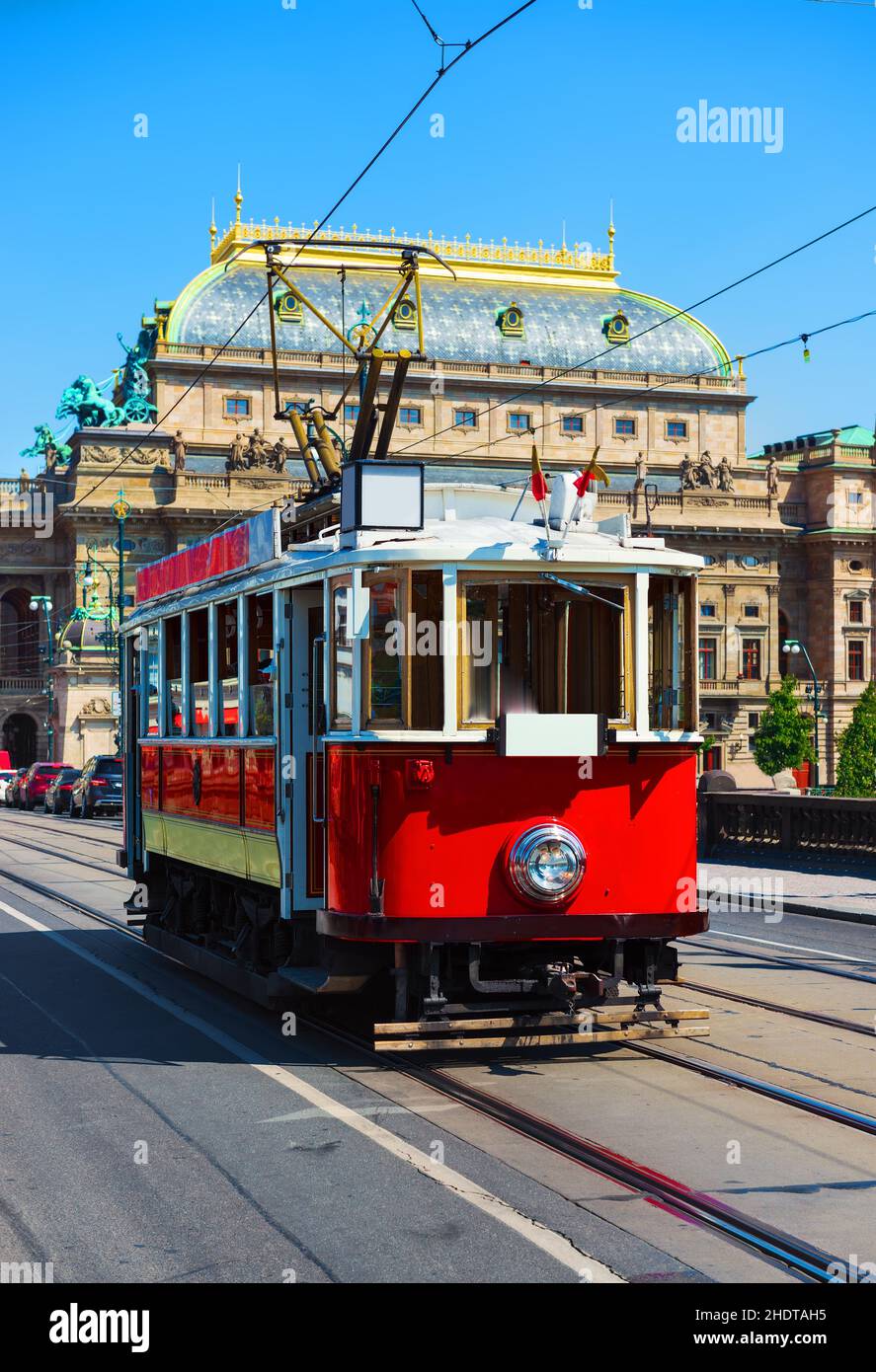 cable car, prague, cable cars, pragues Stock Photo Alamy