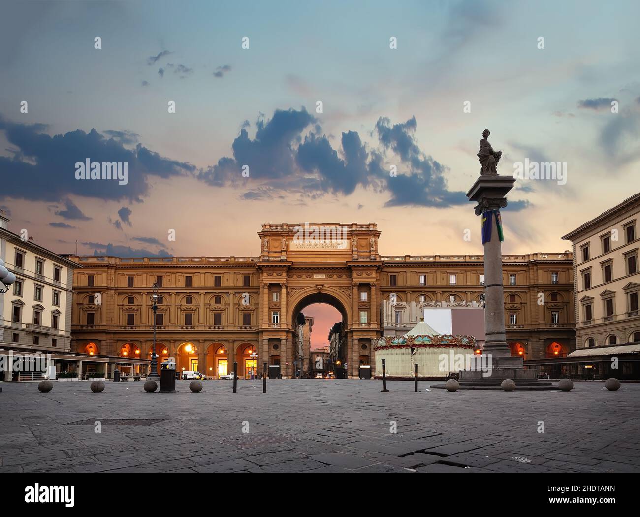 florence, republic square, florences Stock Photo - Alamy