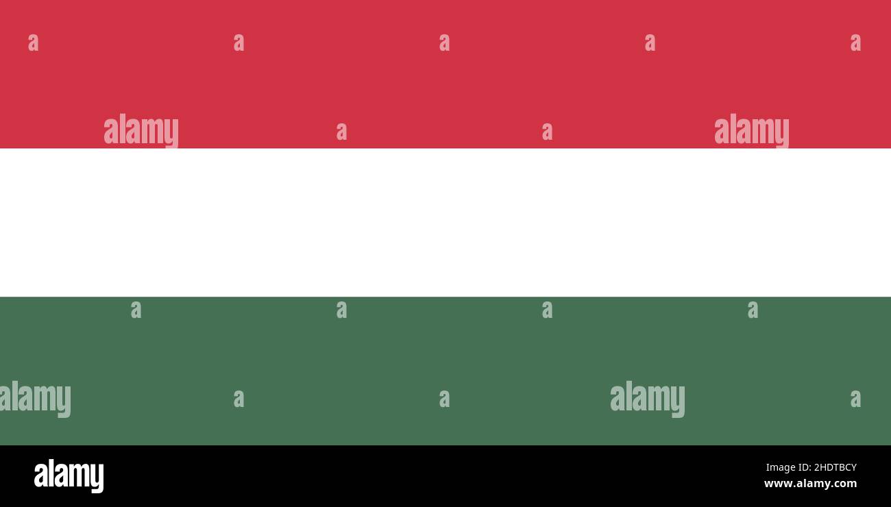 Hungary official flag of country Stock Vector