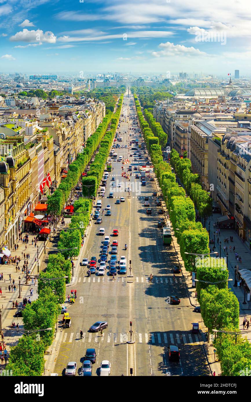 Stock Photo Map of Champs Elysees