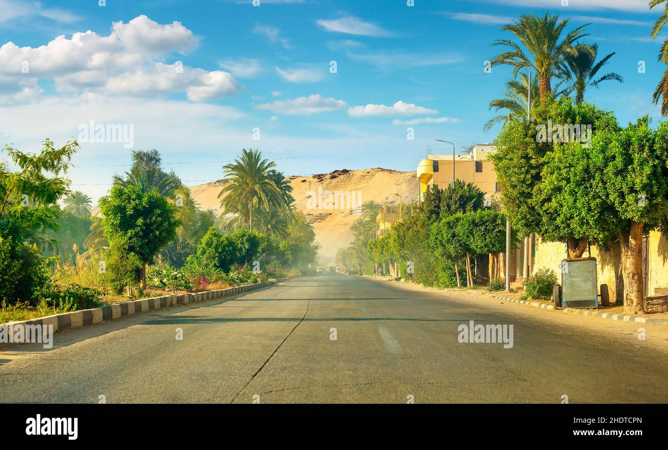 egypt, road, egyptian, egypts, roads, street, streets Stock Photo Alamy