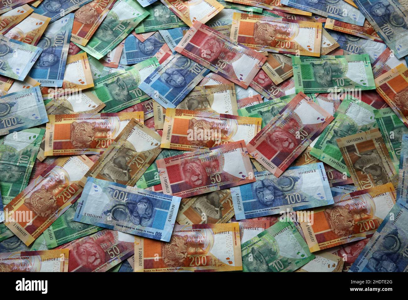 south african rand Stock Photo