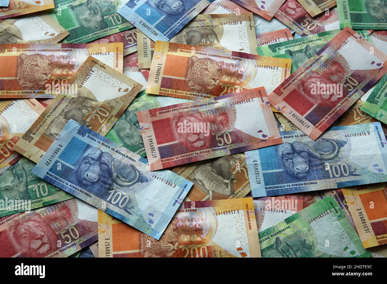 south african rand Stock Photo