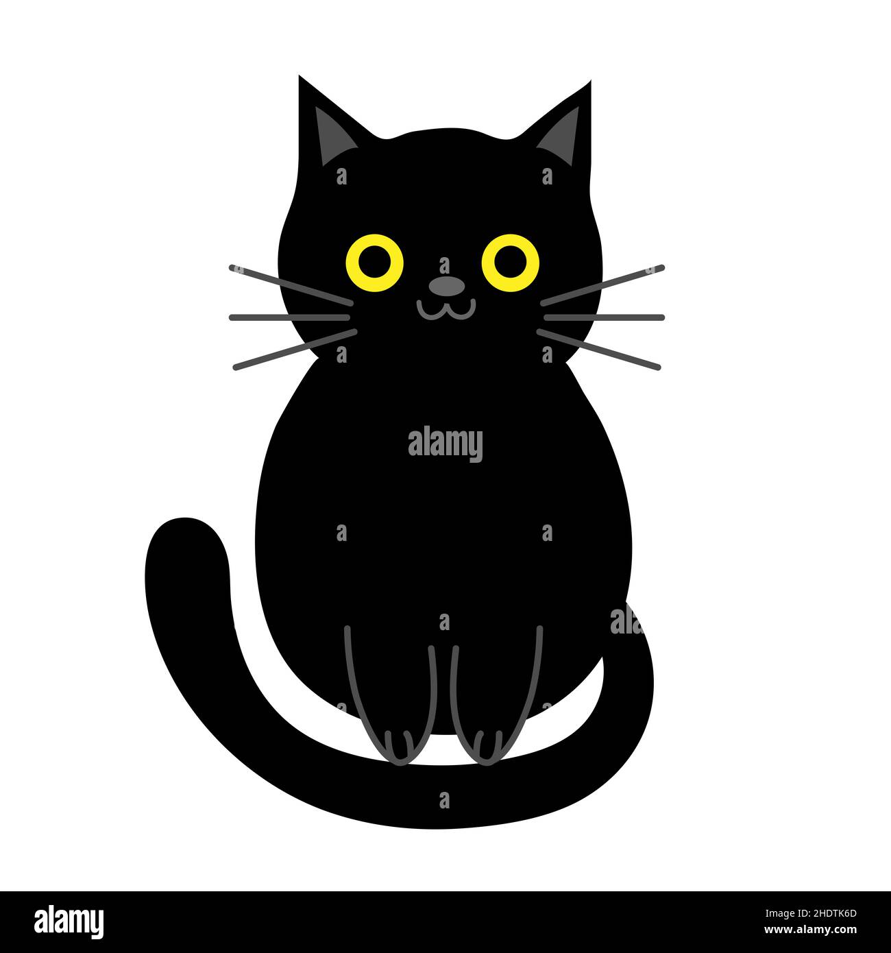 Cute Cat illustration. Cat clip art or image Stock Photo - Alamy