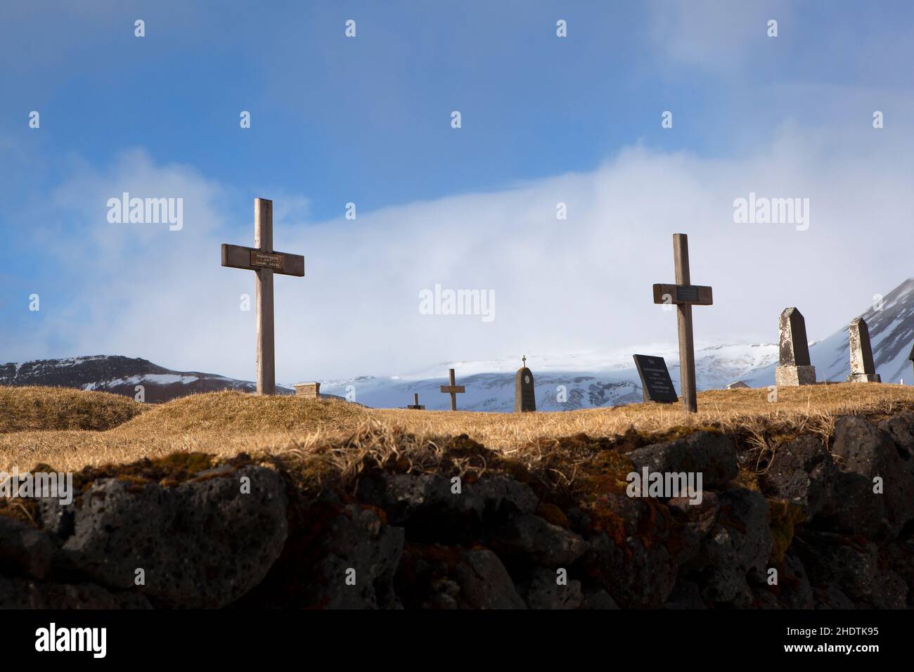 cemetery, cross, budir, cemeteries, crosses Stock Photo