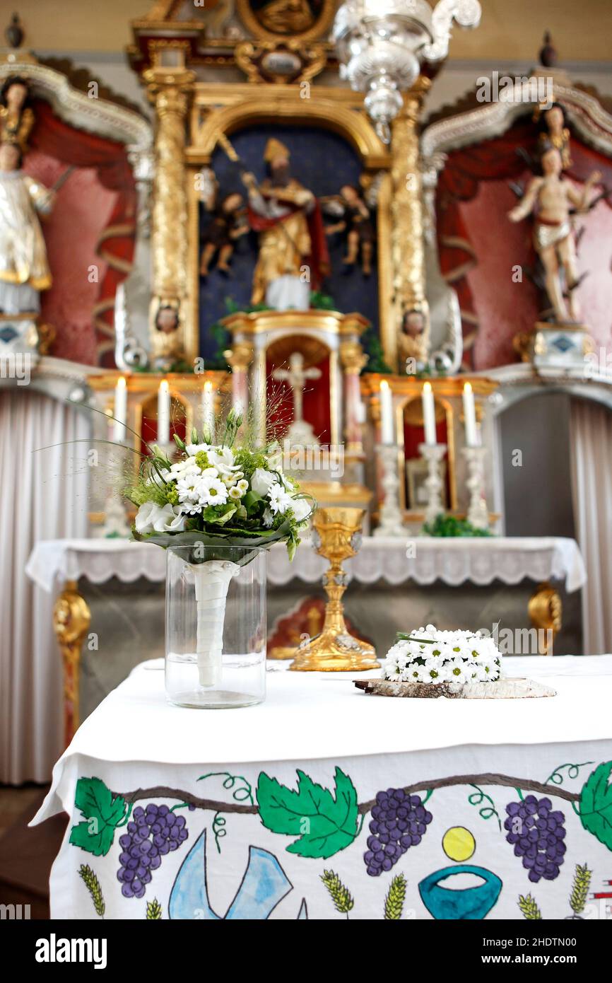 wedding, church wedding, altar, weddings, altars Stock Photo Alamy