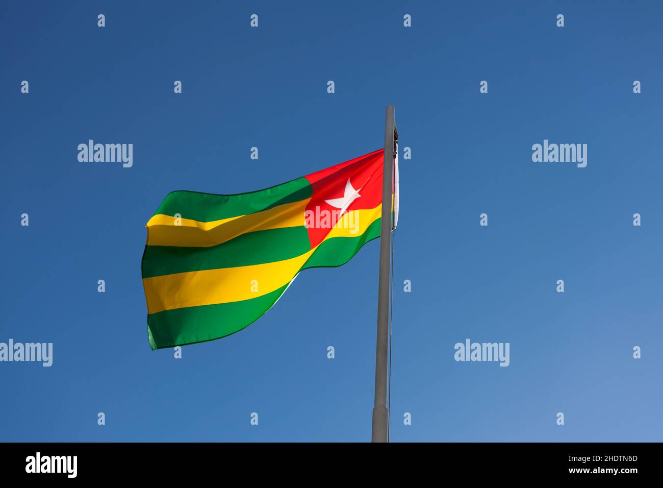 national flag, togo, national flags Stock Photo - Alamy