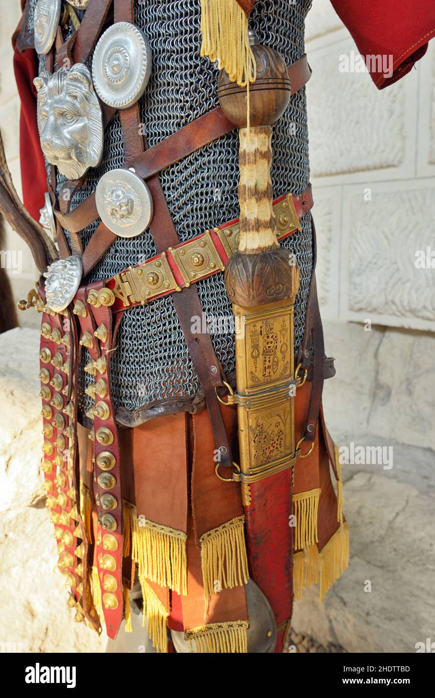 middle ages, chain mail, suit of armor, chain mails, suit of armors Stock Photo