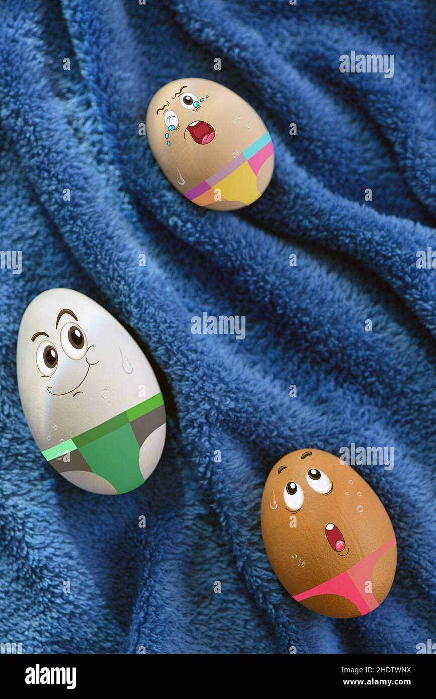 swim, eggs, swimming trunks, swimmer, swimmers, swimming, egg Stock Photo
