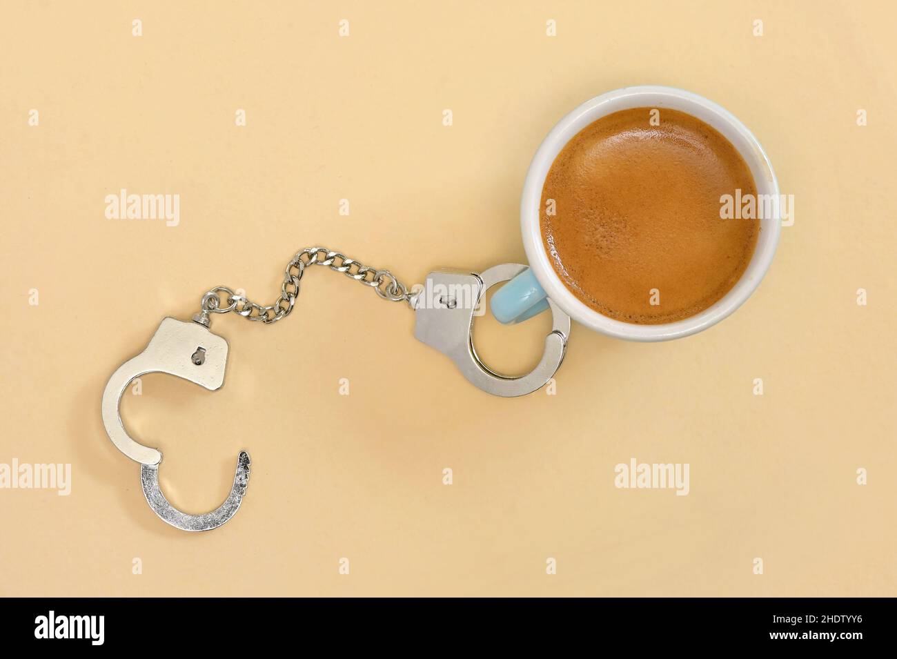 Coffee addiction, Caffeine dependence Stock Photo - Alamy