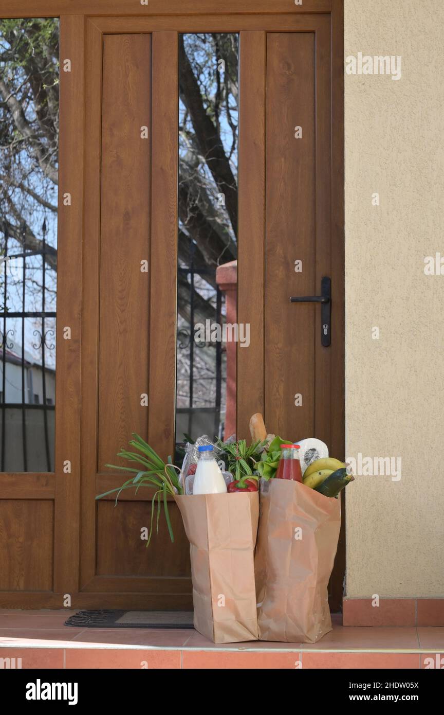 delivering food, grocery shopping, delivering, delivering foods