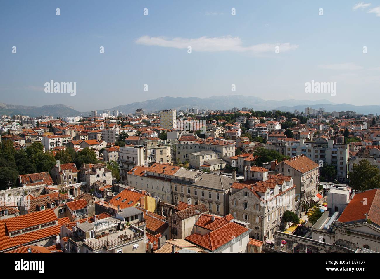 city view, split city, city views, split cities Stock Photo