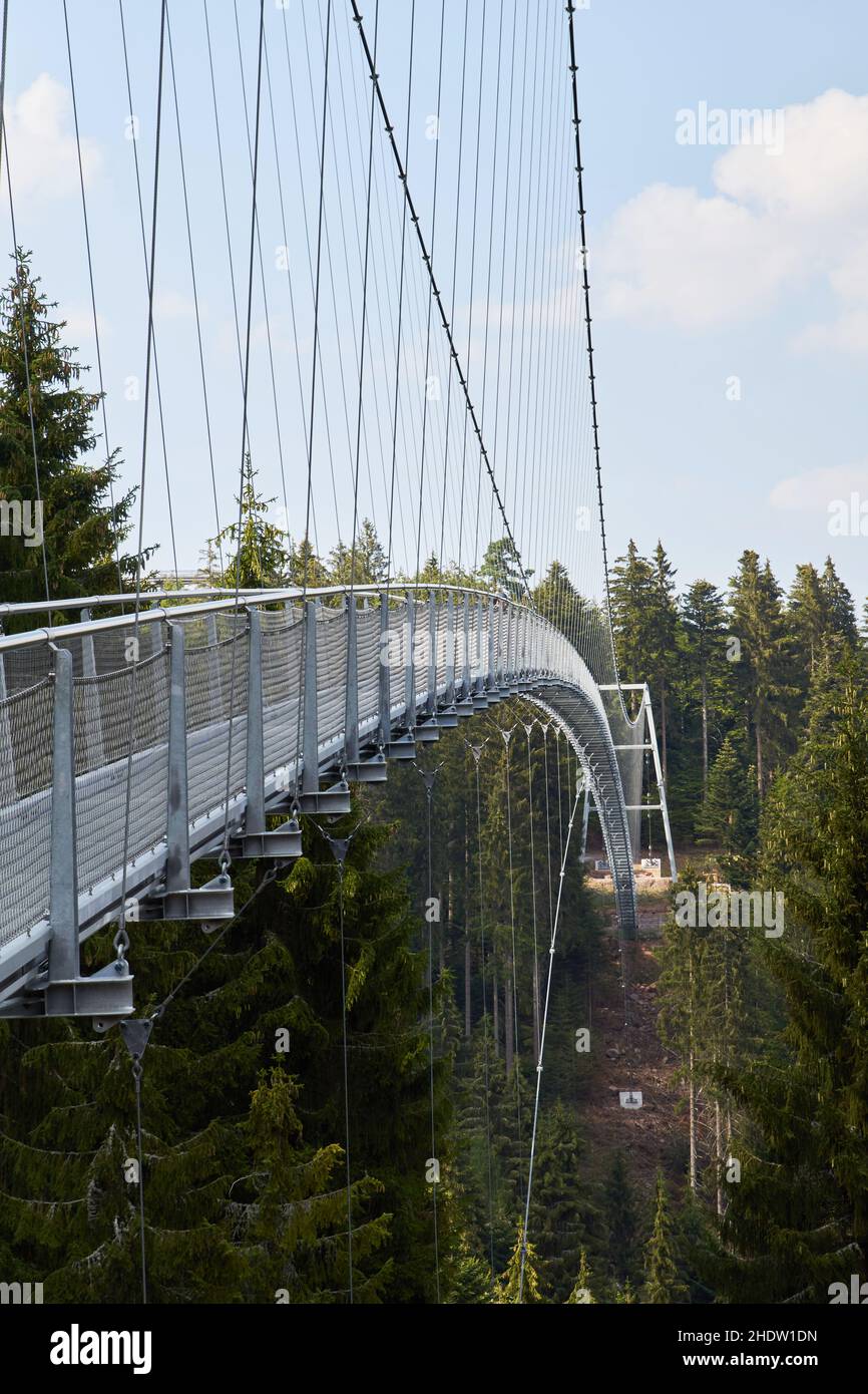 suspension bridge, suspension bridges Stock Photo Alamy