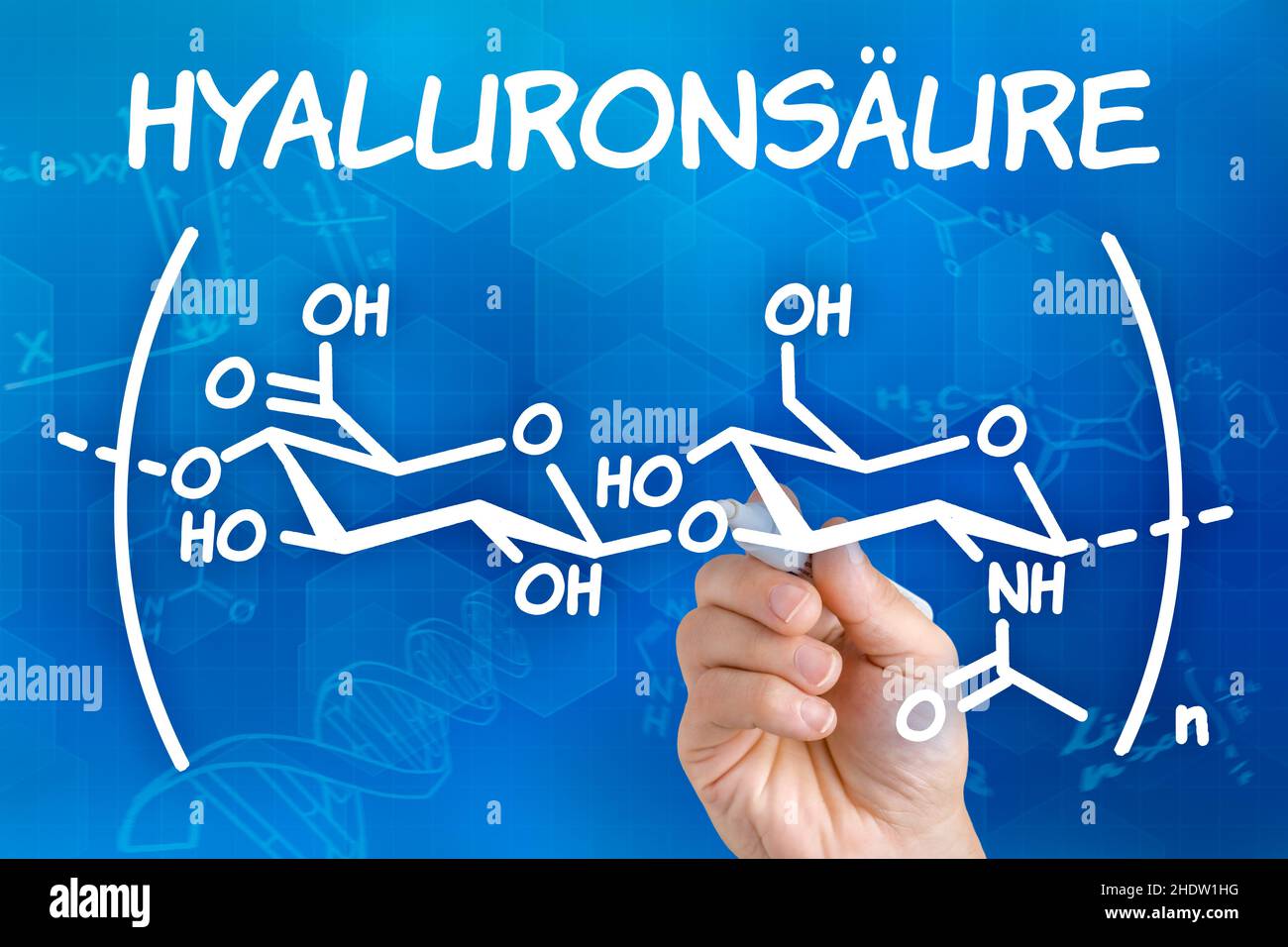 science, formula, Hyaluronic acid, sciences, formulas Stock Photo Alamy