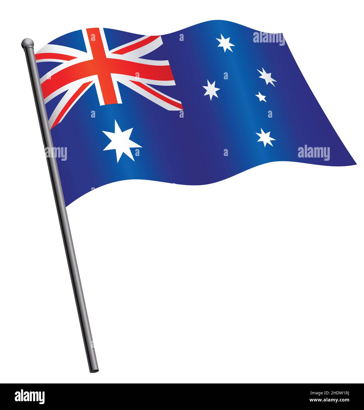 3d australian flag with fabric surface texture white background image   CanStock