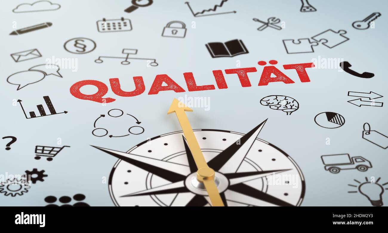 compass, quality, qualities Stock Photo Alamy