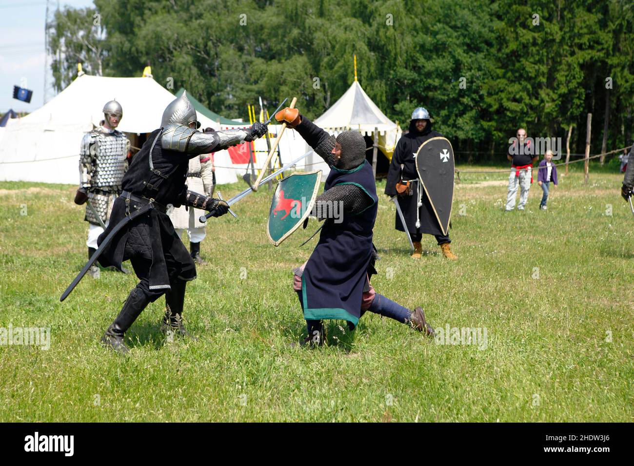 knight, knight games, knights, knight game Stock Photo