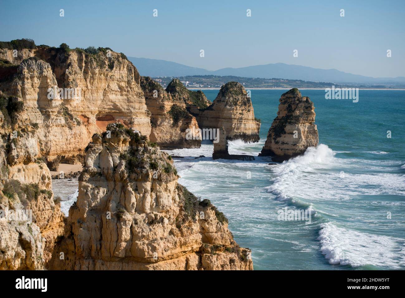 portugal, cliff, ponta da piedade, portugals, cliffs Stock Photo - Alamy