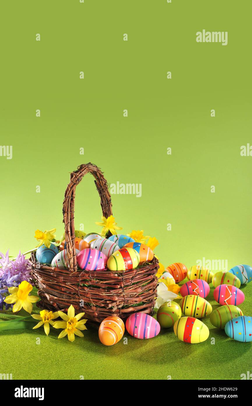 easter, easter basket, easters, easter baskets Stock Photo
