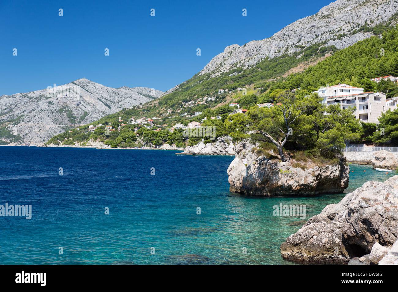 croatia, baska voda, croatias Stock Photo Alamy