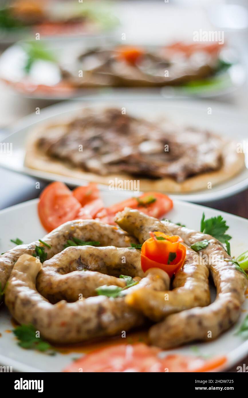 lamb, appetizer, Bumbar, lambs, appetizers Stock Photo