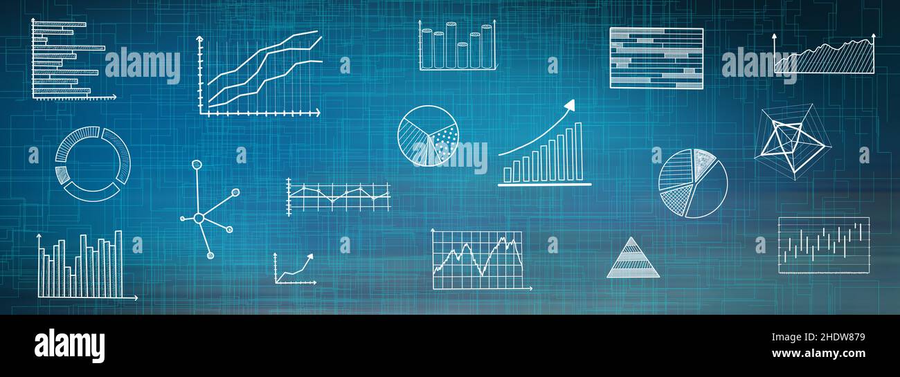 Illustration of a data analysis concept Stock Photo - Alamy