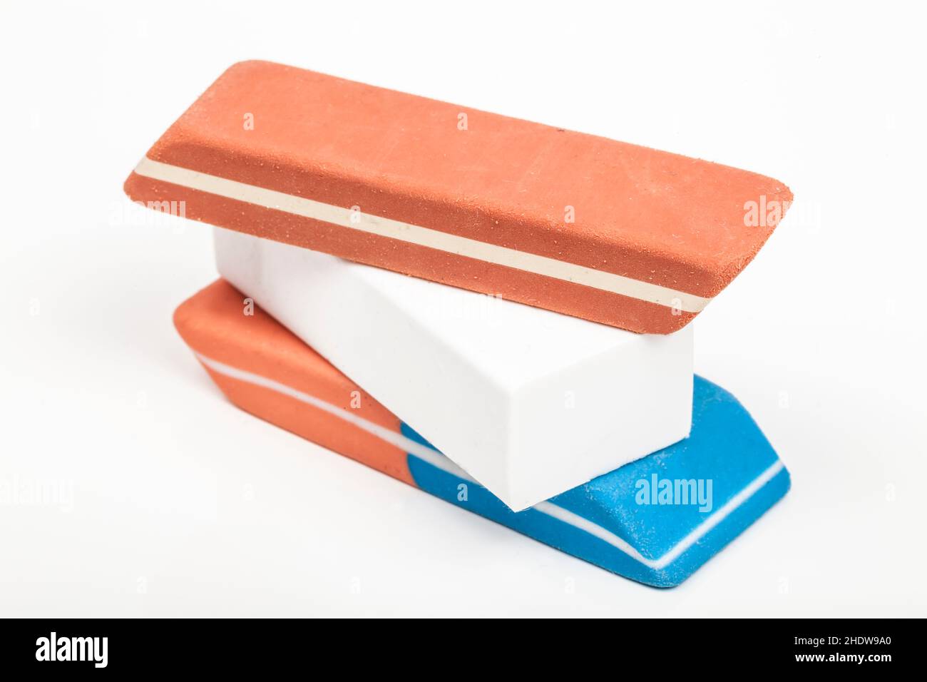 Office object stacked eraser hi-res stock photography and images - Alamy