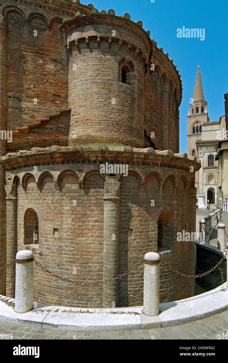 Italy, Lombardy, Mantua, Abside Rotonda of San Lorenzo Church Stock Photo