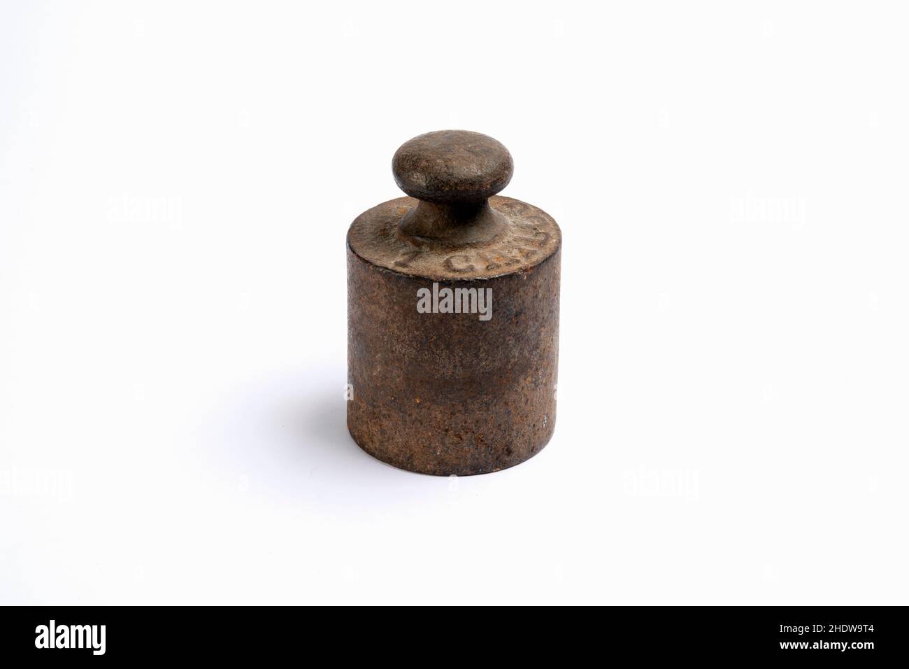 One kilogram lead weight part of an old scale Stock Photo Alamy