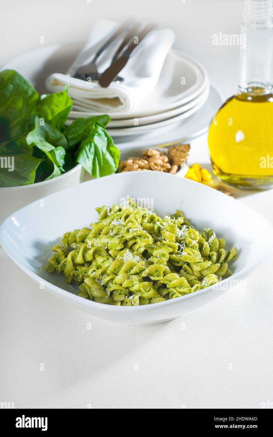 pasta, basil pesto, pesto alla genovese, noddles, pastas, basil pestos