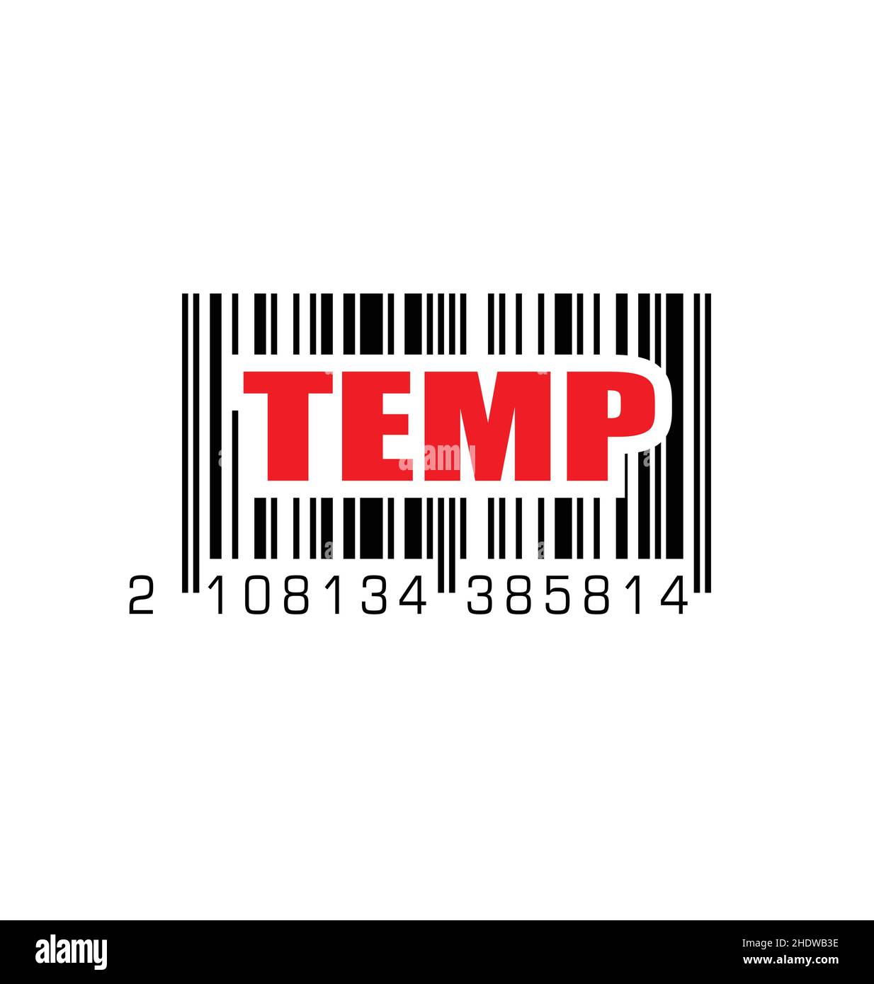 barcode bar code fake stand in temporary placeholder vector isolated on white background Stock Vector